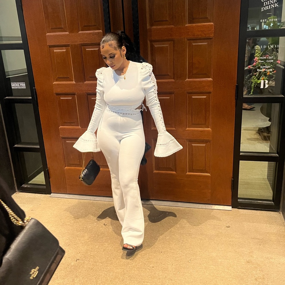 Two piece bandage pants and top set